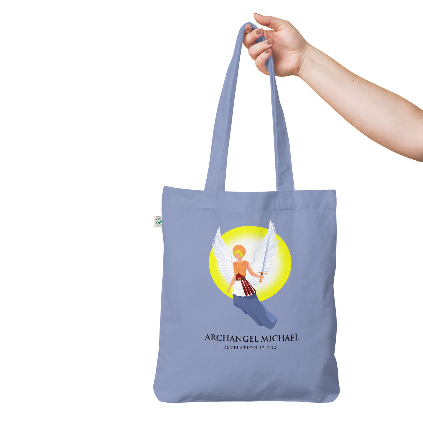 Archangel Michael Organic Fashion Tote Bag