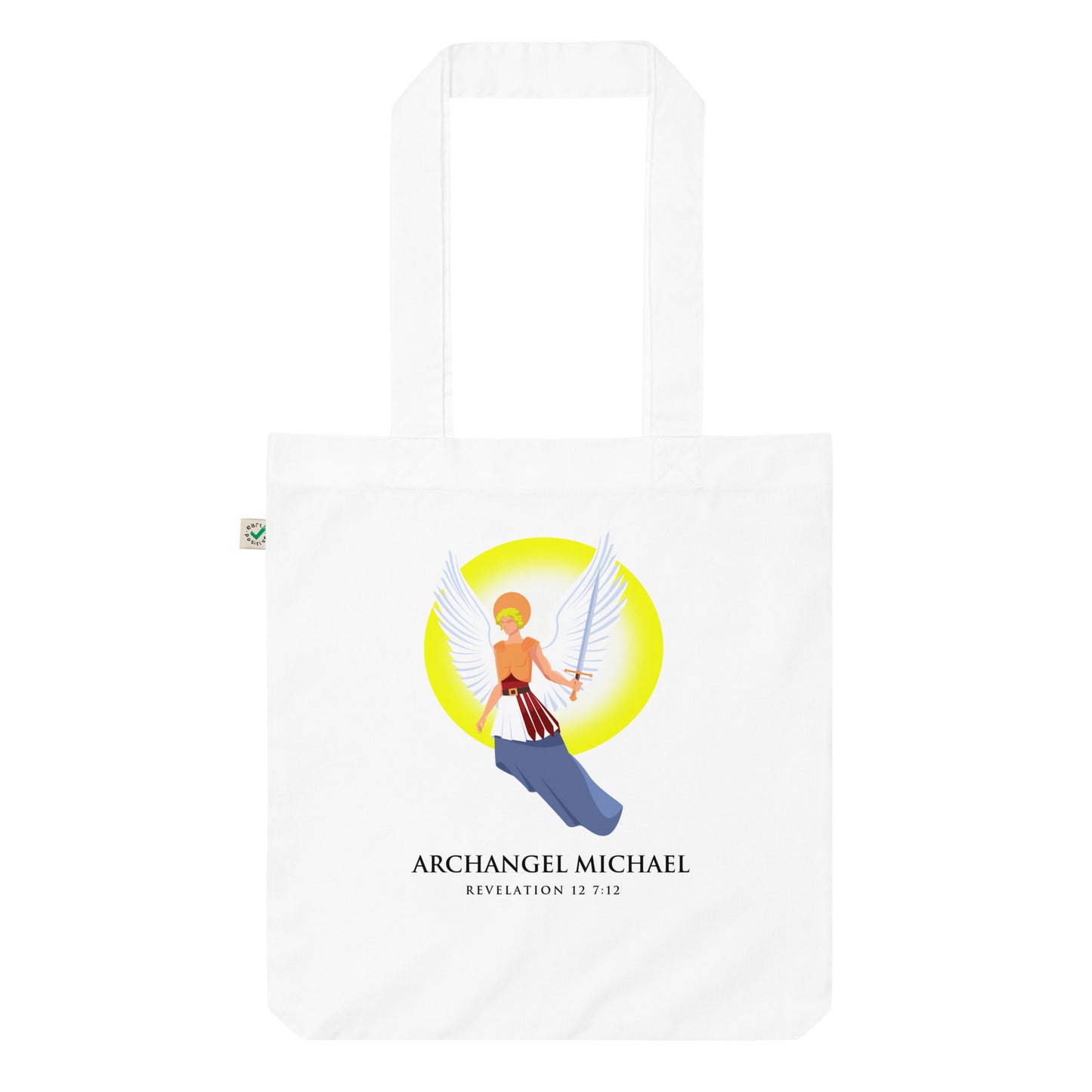 Archangel Michael Organic Fashion Tote Bag