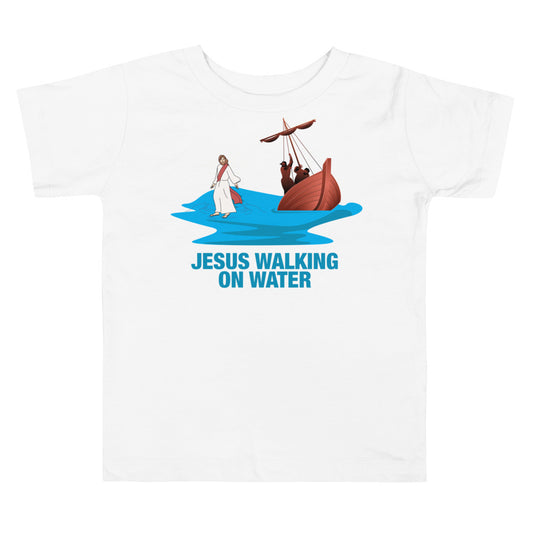 Jesus Walking on Water Toddler Short Sleeve Tee