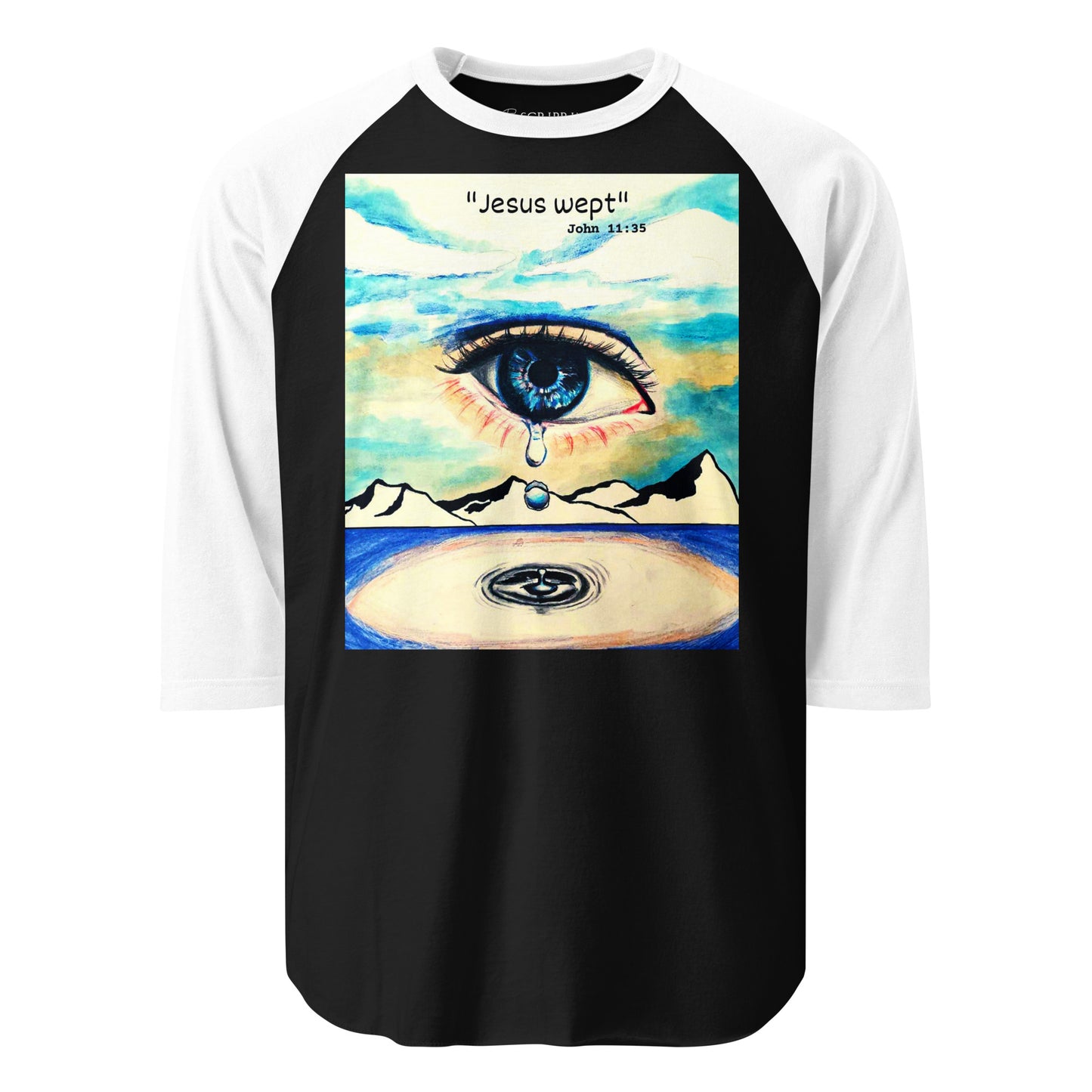 Jesus Wept Men's 3/4 Sleeve Raglan Shirt