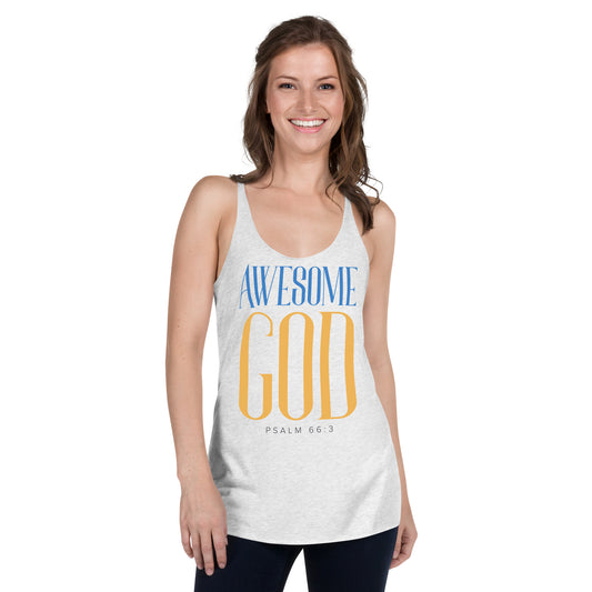 Awesome God Women's Racerback Tank