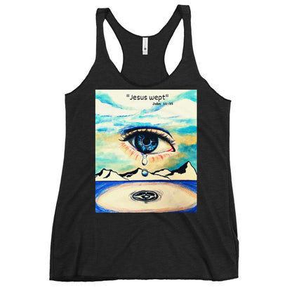 Jesus Wept Women's Racerback Tank