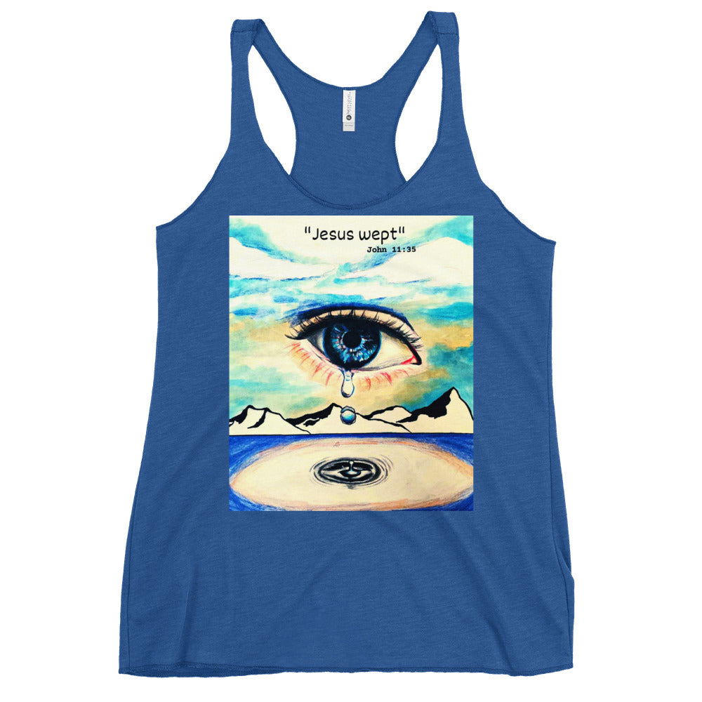 Jesus Wept Women's Racerback Tank