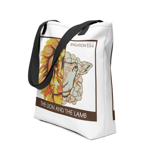 The Lion and the Lamb Tote bag