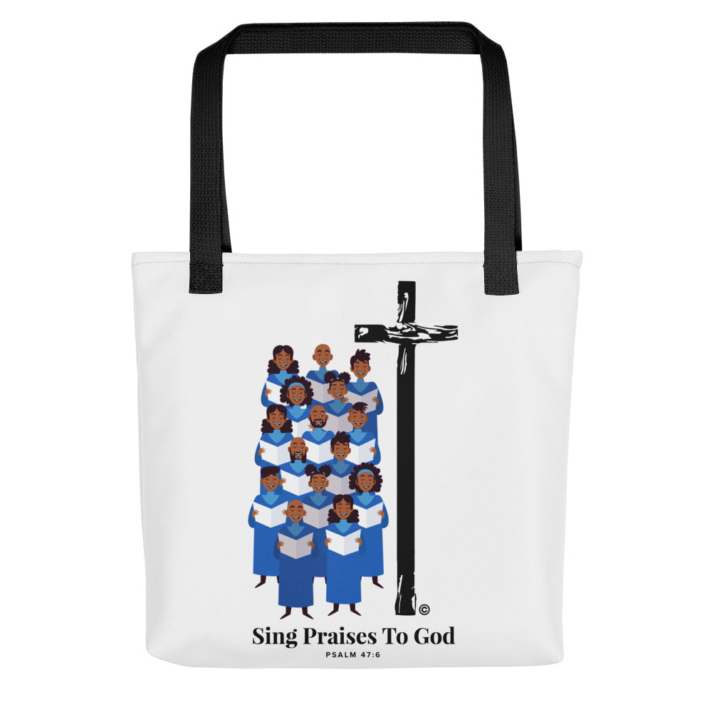 Sing Praises to God Tote Bag
