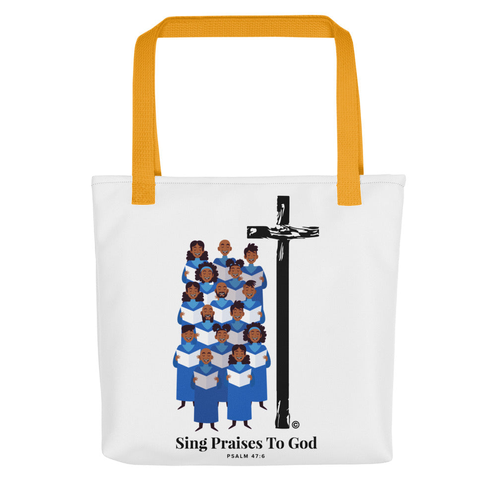 Sing Praises to God Tote Bag
