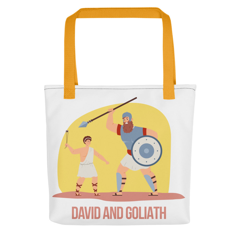 David and Goliath Tote Bag