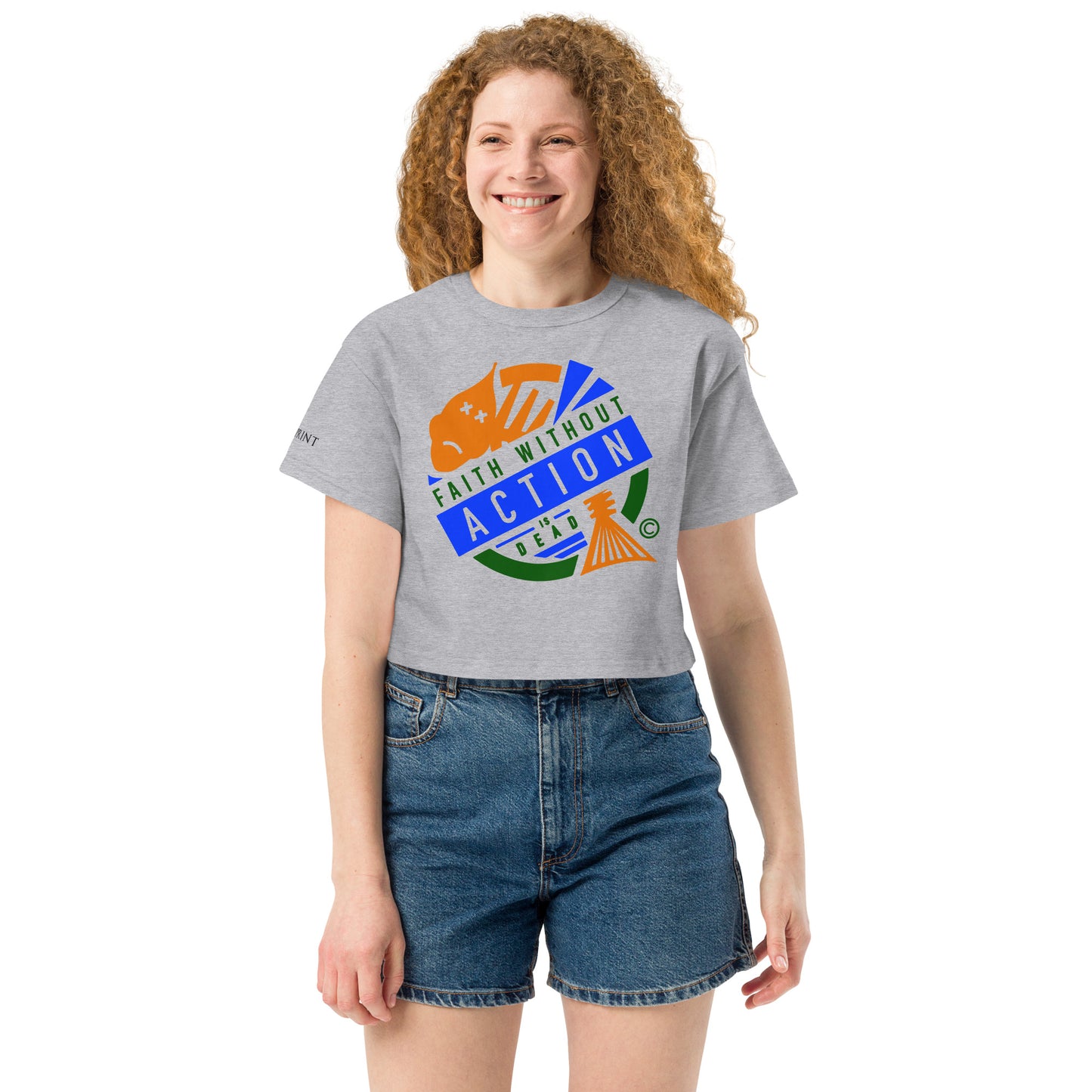 Faith Without Action is Dead Champion Crop Top