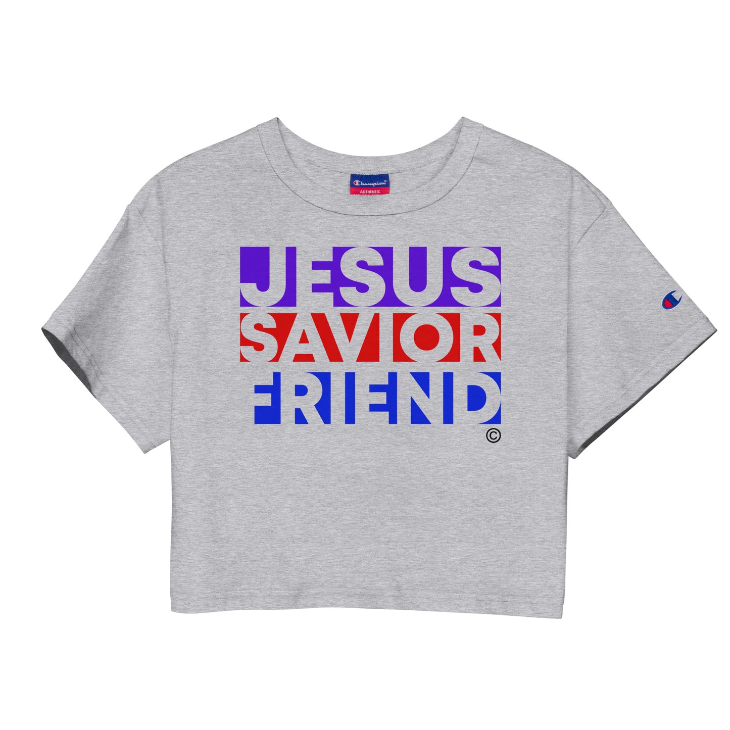 Jesus Savior Friend Champion Crop Top