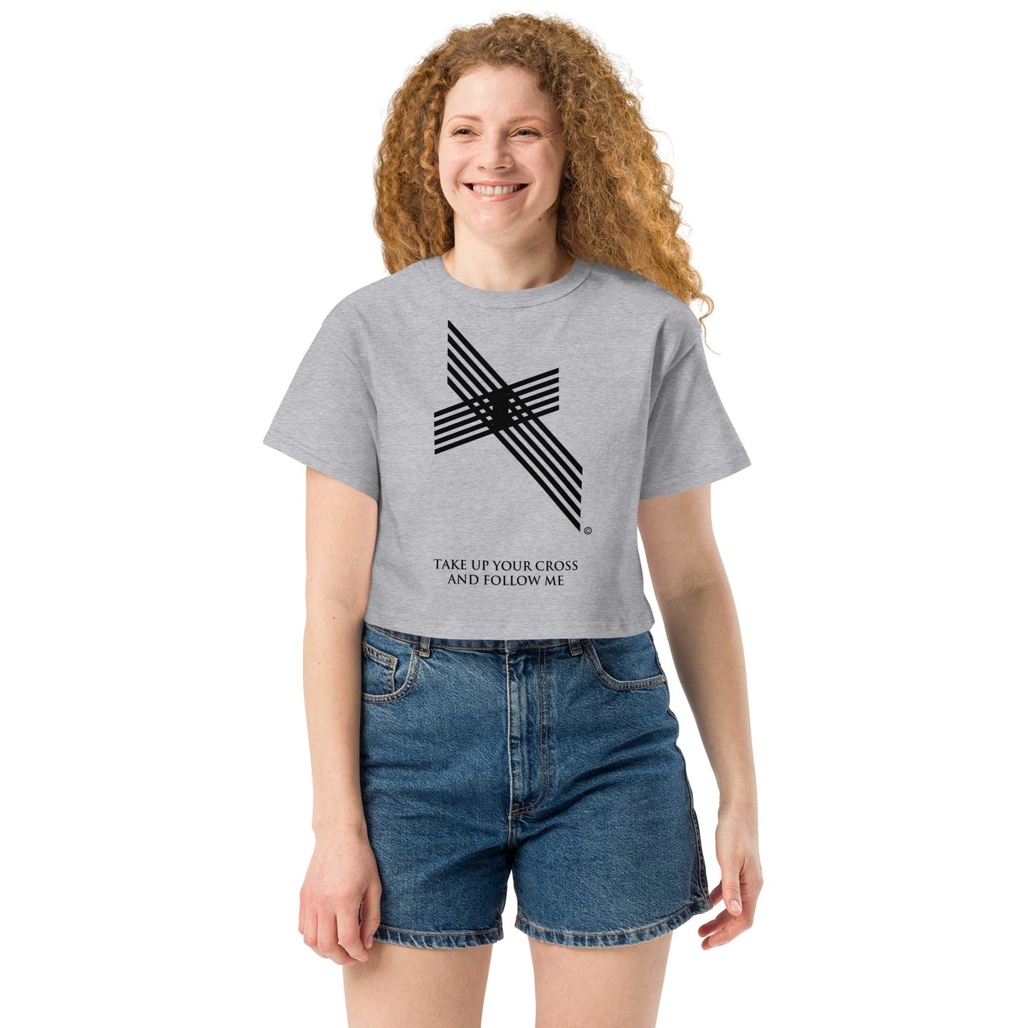 Take Up Your Cross Champion Crop Top