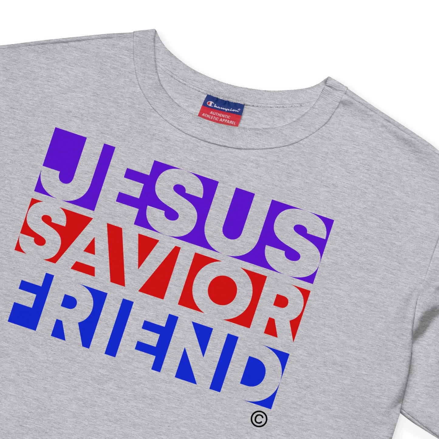 Jesus Savior Friend Champion Crop Top