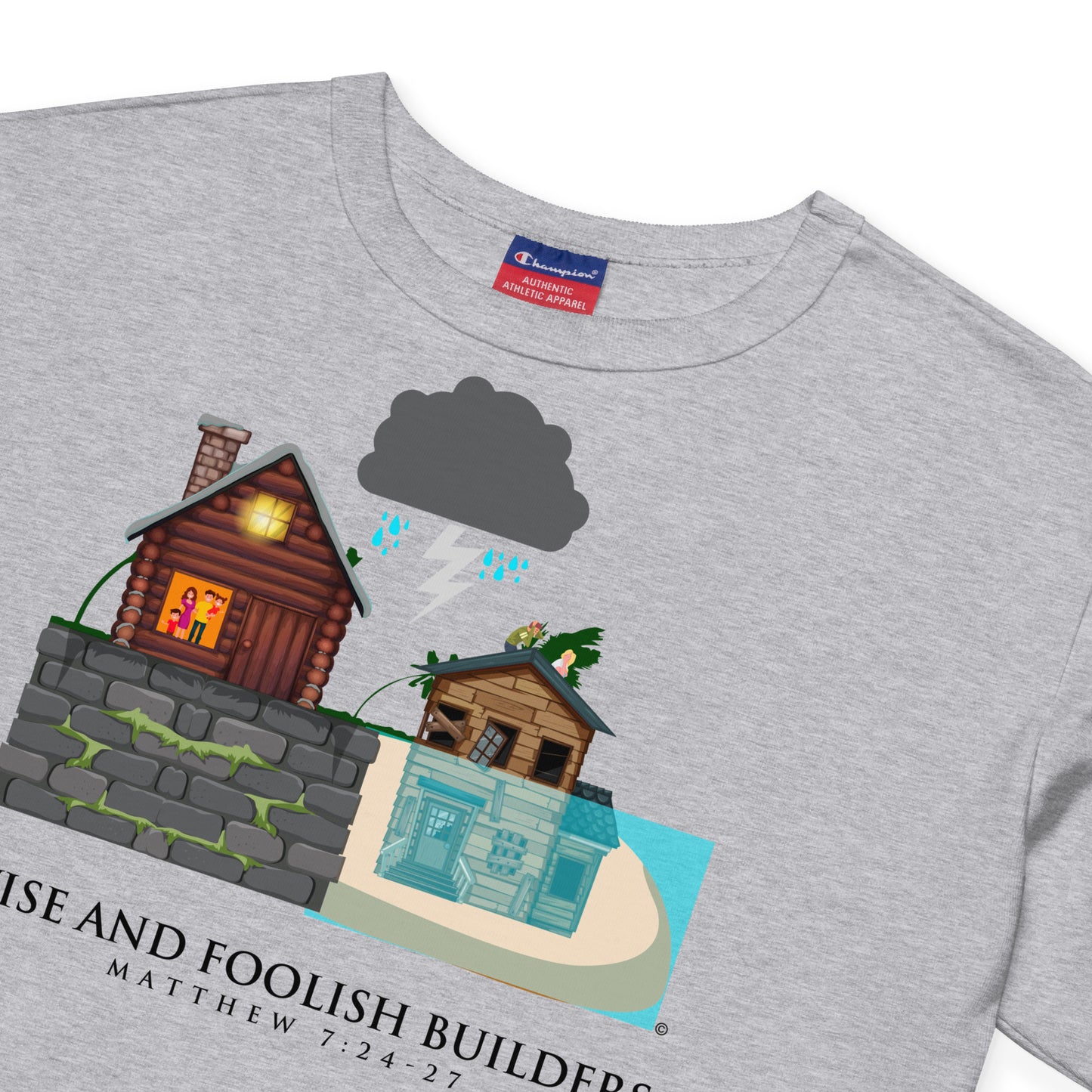 Wise and Foolish Builders Champion Crop Top