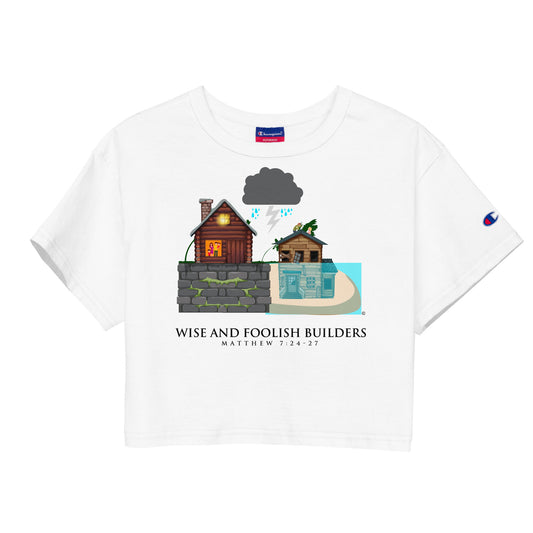 Wise and Foolish Builders Champion Crop Top