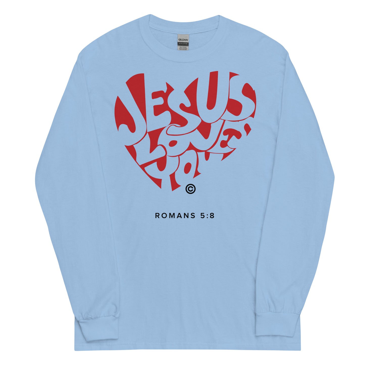 Jesus Loves You Men’s Long Sleeve Shirt
