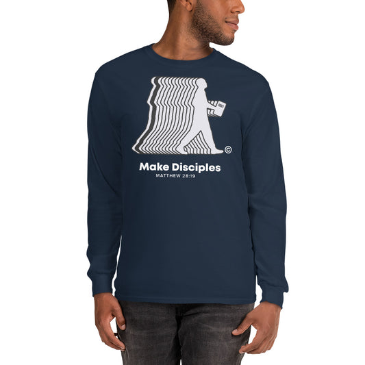 Make Disciples Dark-Colored Men’s Long Sleeve Shirt