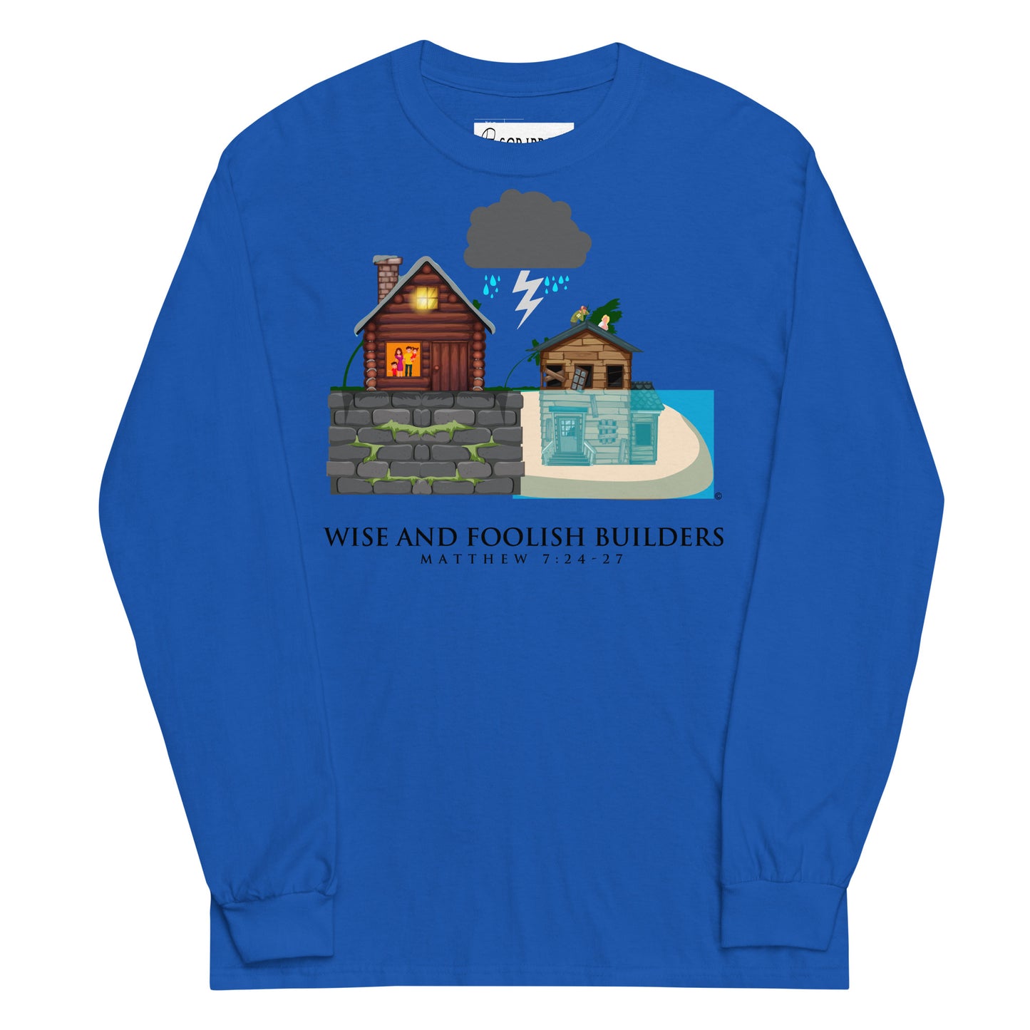 Wise and Foolish Builders Men’s Long Sleeve Shirt