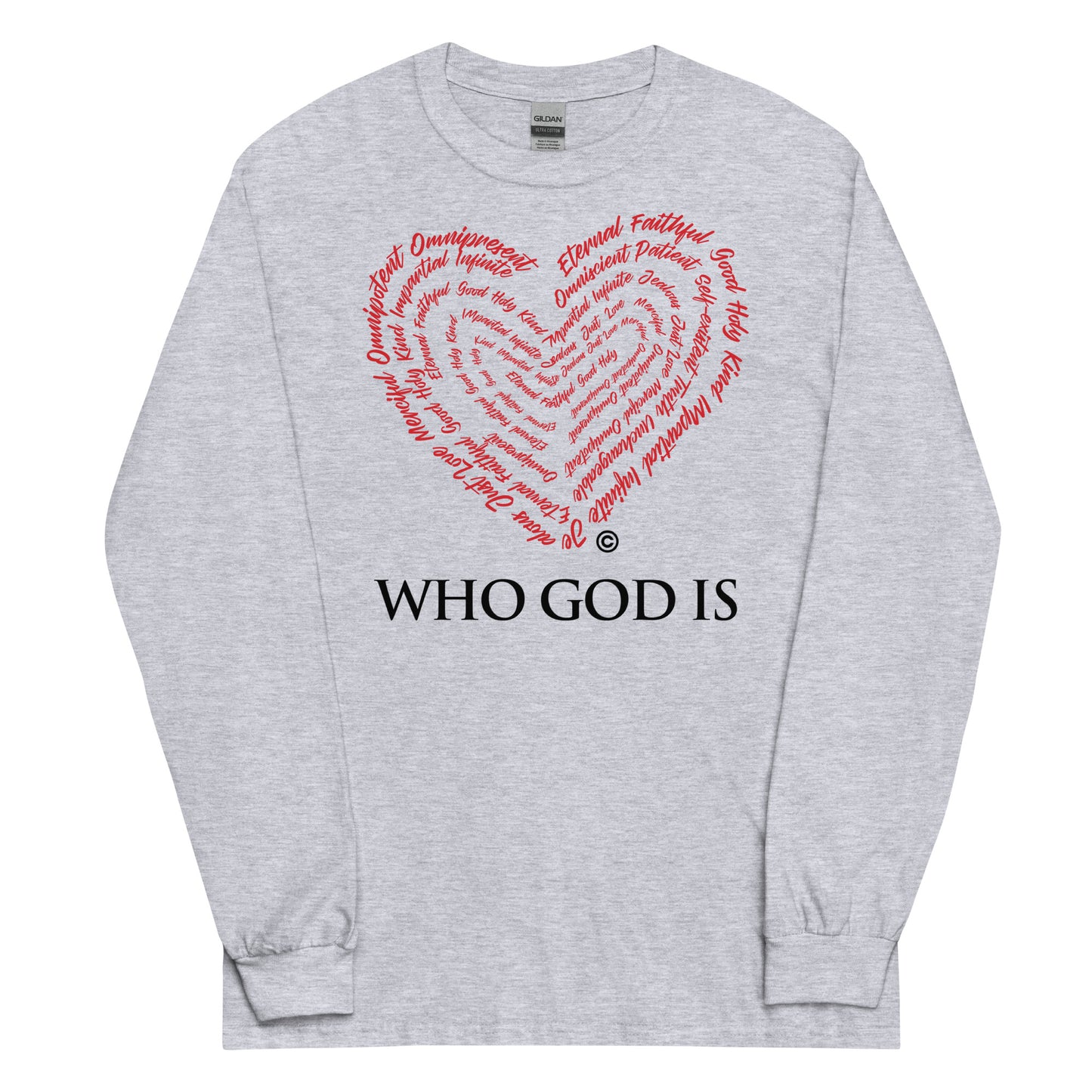 Who God Is Men’s Long Sleeve Shirt