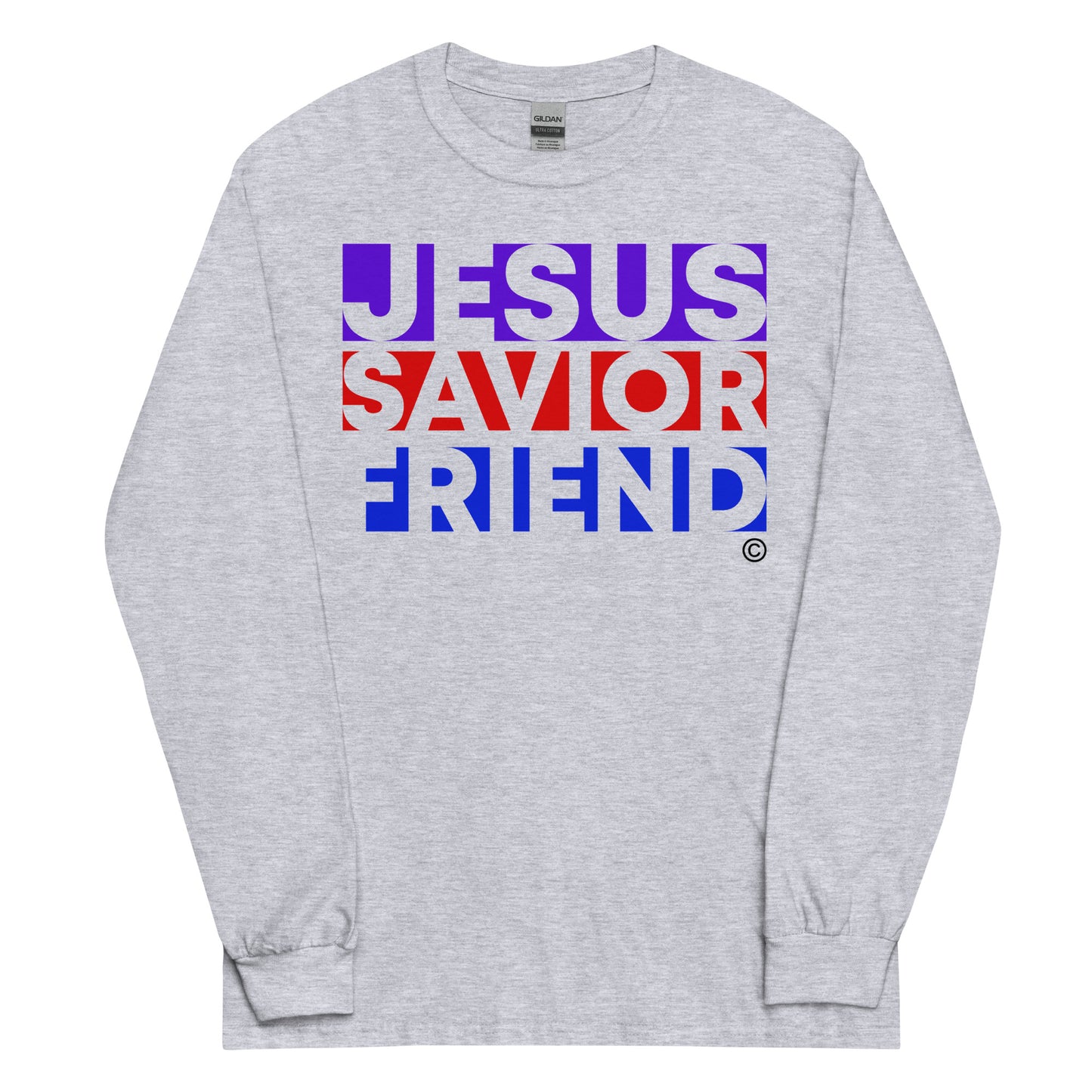 Jesus Savior Friend Men’s Long Sleeve Shirt