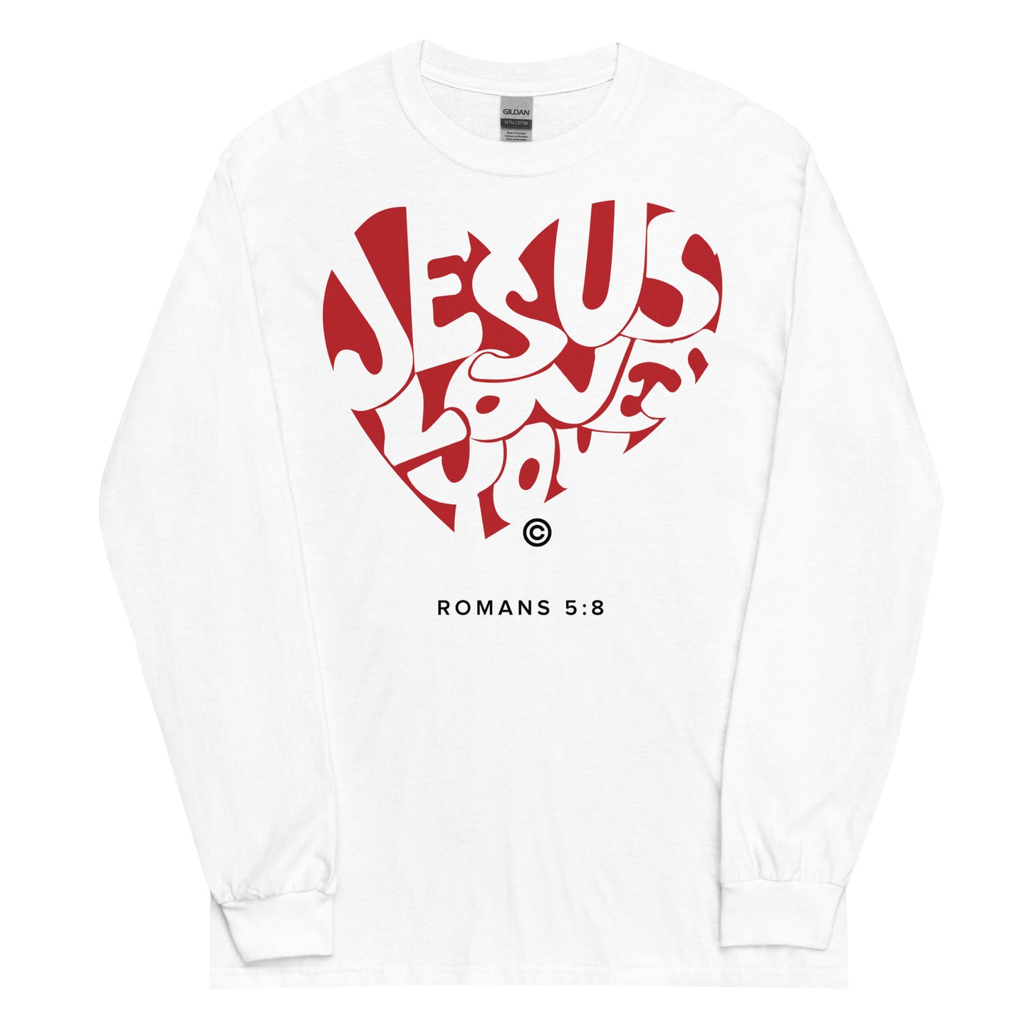 Jesus Loves You Men’s Long Sleeve Shirt