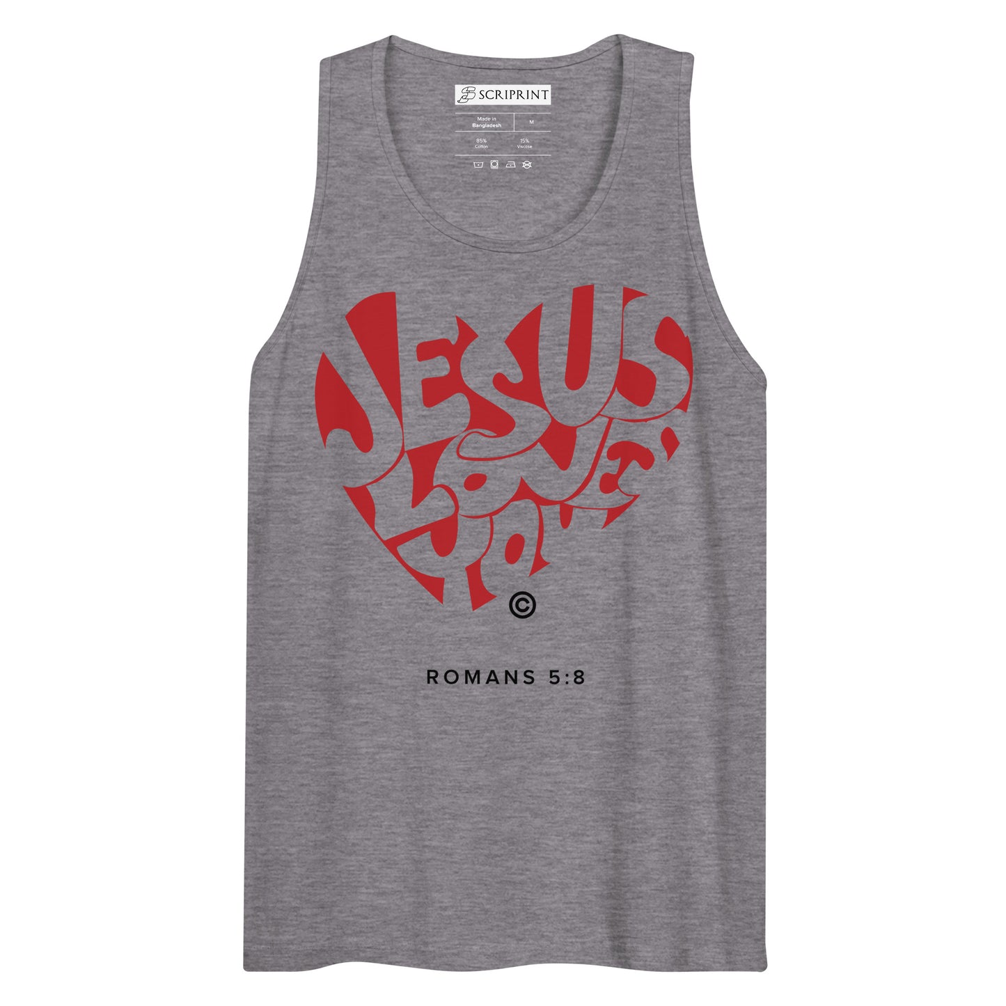 Jesus Loves You Men’s Premium Tank Top