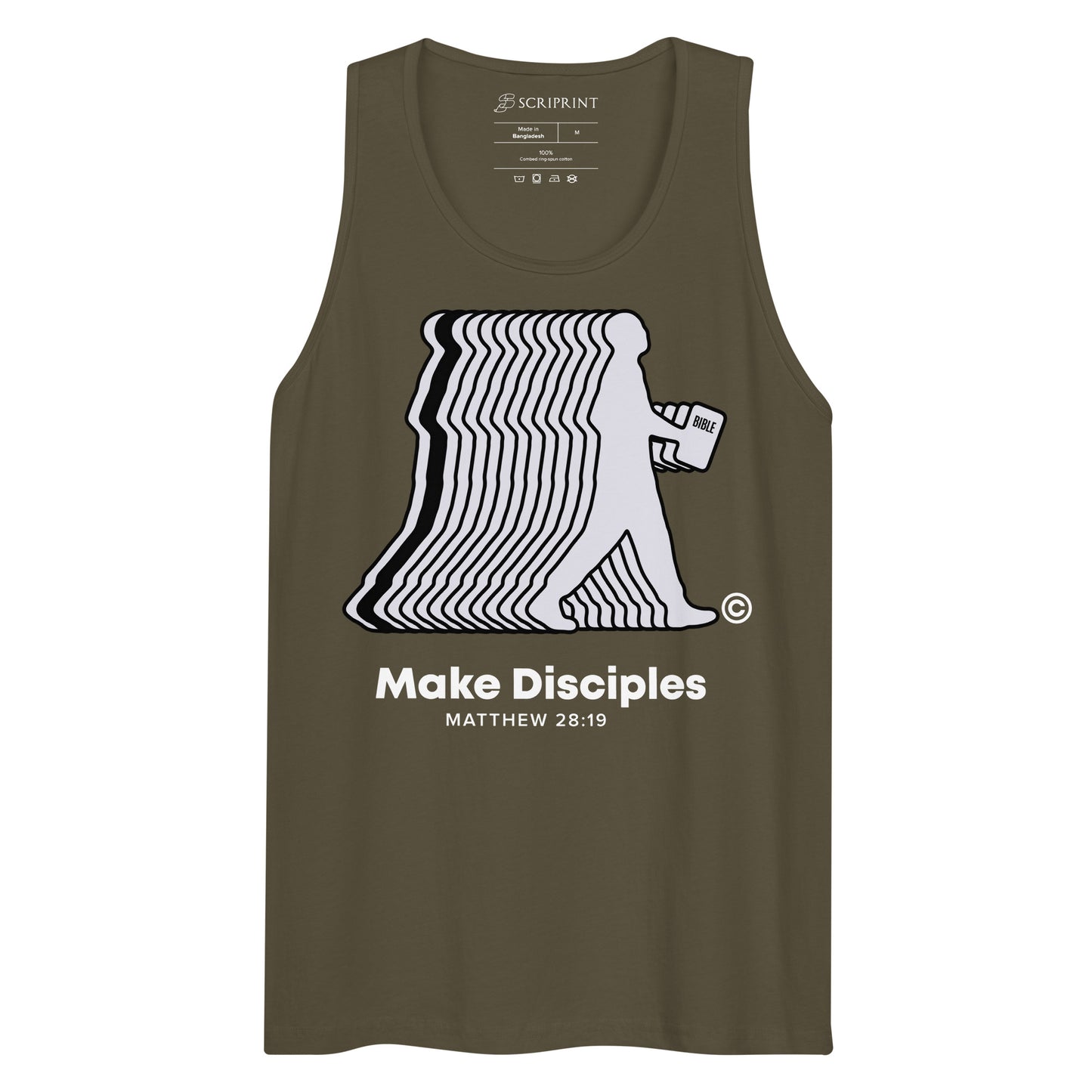 Make Disciples Men’s Dark-Colored Premium Tank Top