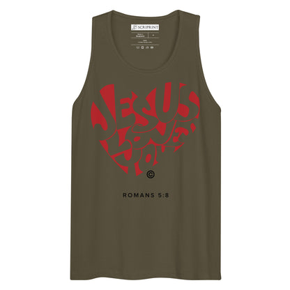 Jesus Loves You Men’s Premium Tank Top