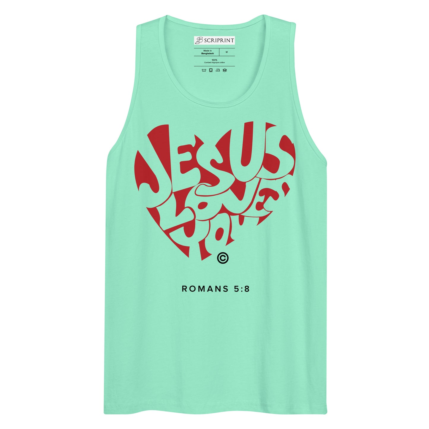 Jesus Loves You Men’s Premium Tank Top