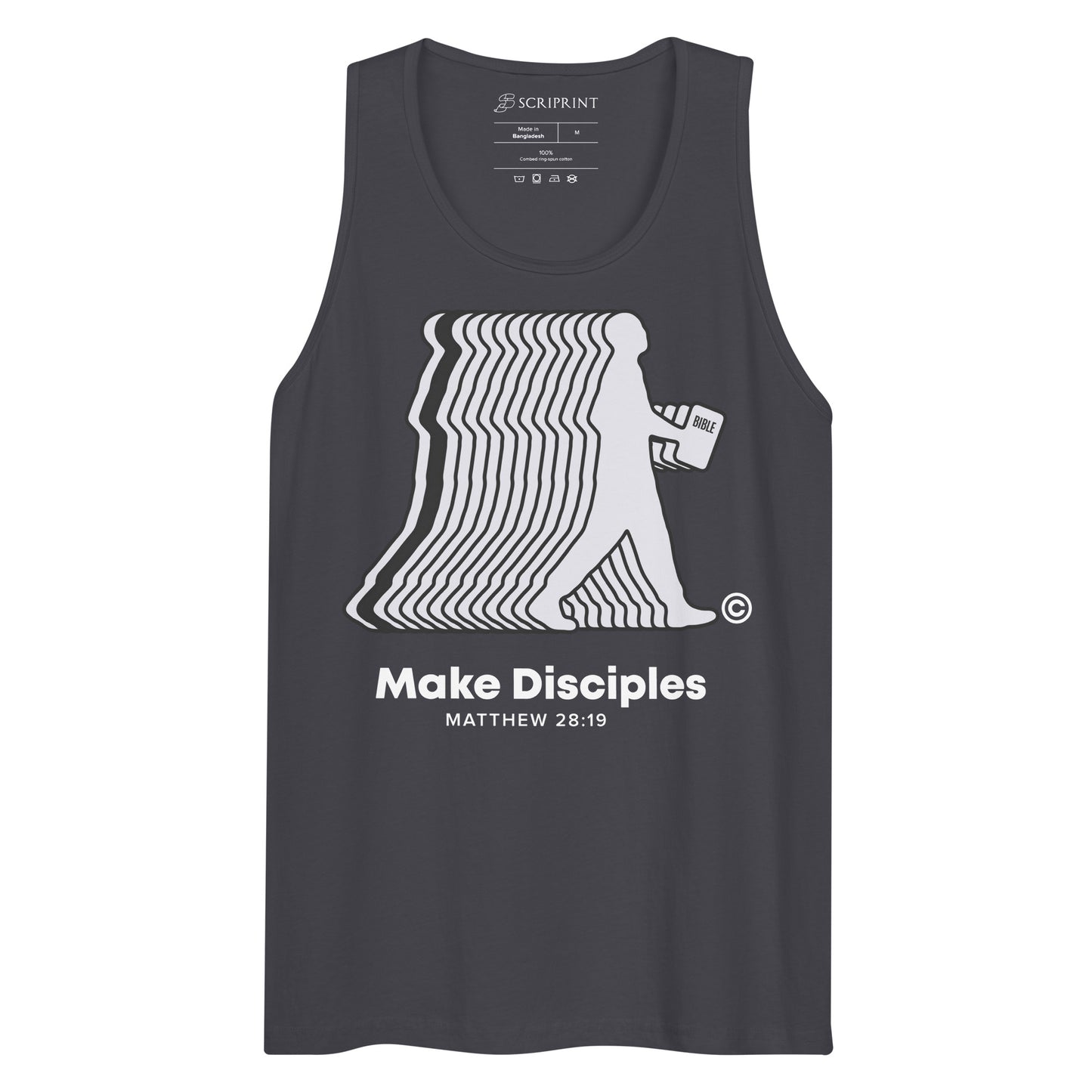 Make Disciples Men’s Dark-Colored Premium Tank Top