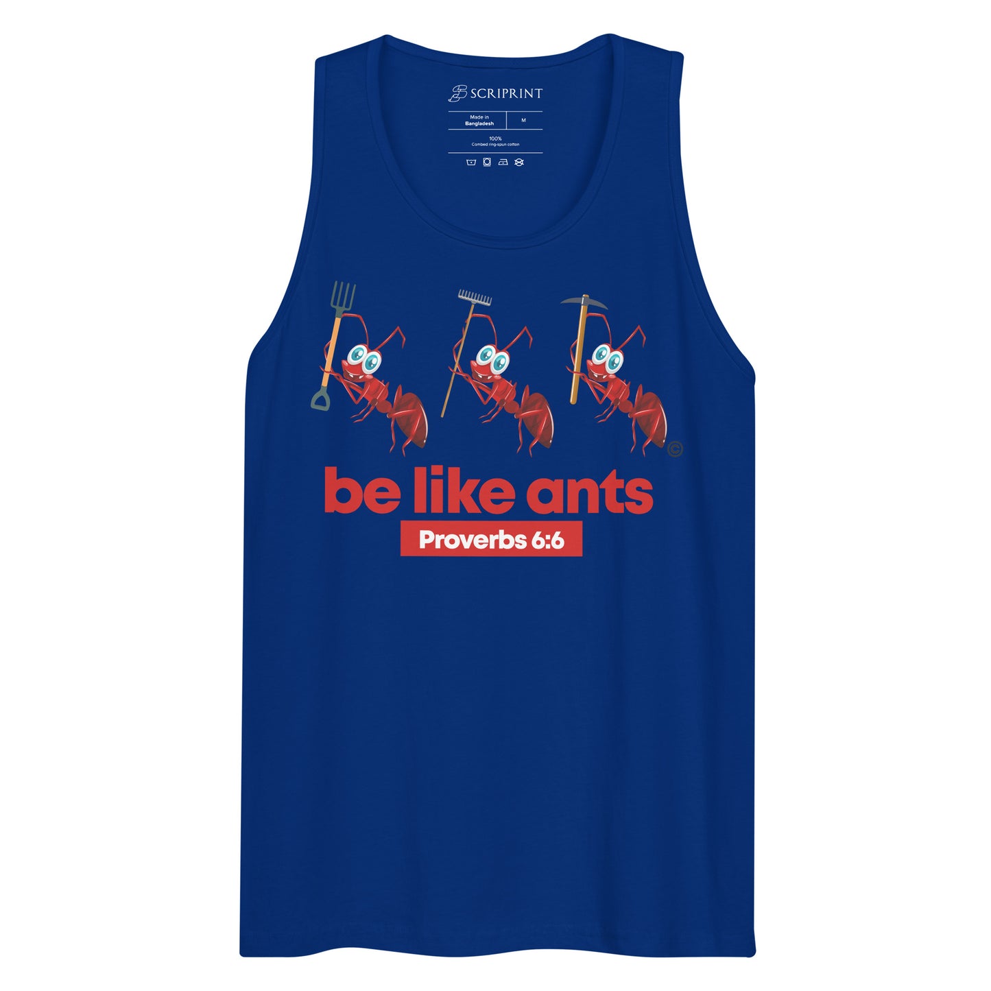Be Like Ants Dark-Colored Men’s Premium Tank Top