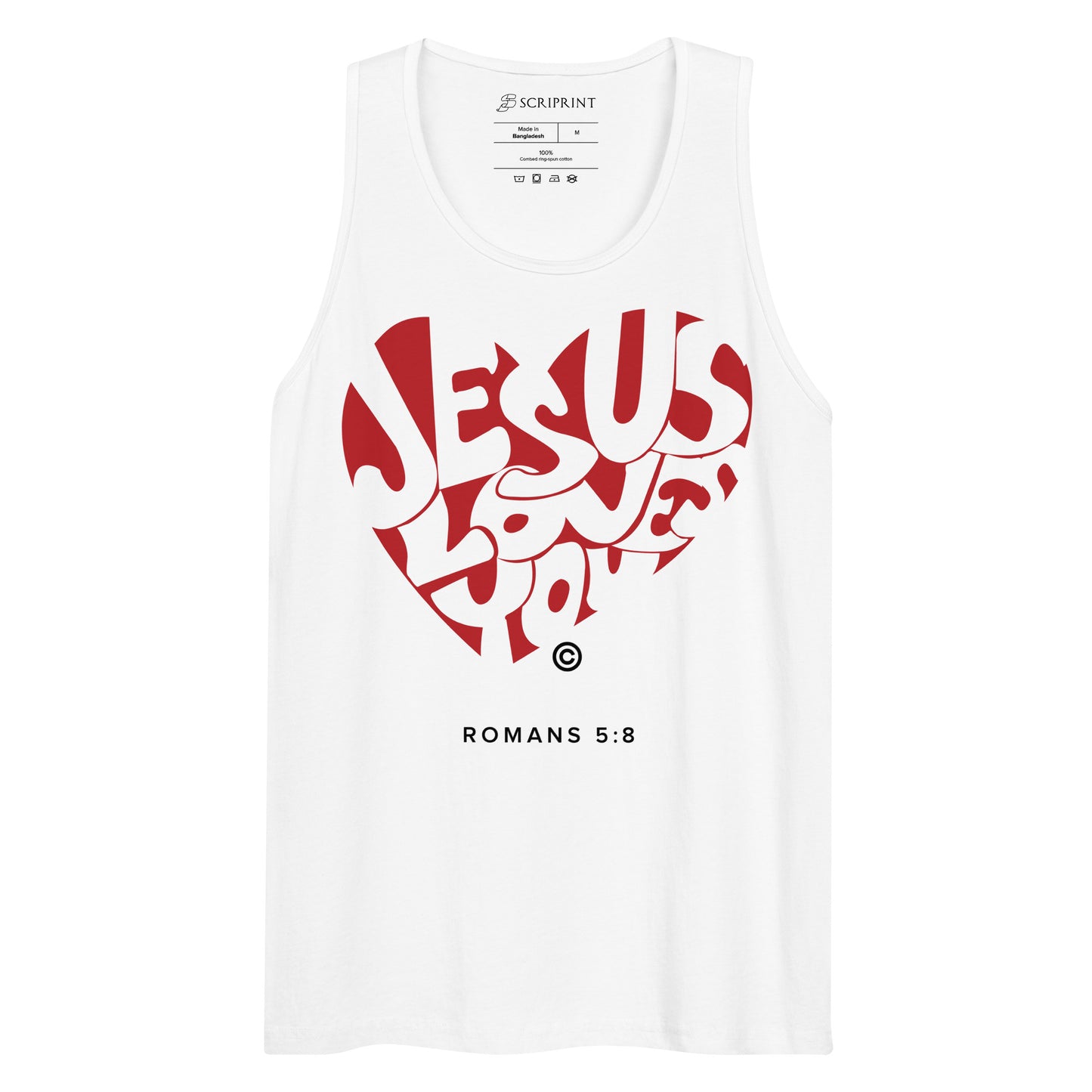 Jesus Loves You Men’s Premium Tank Top