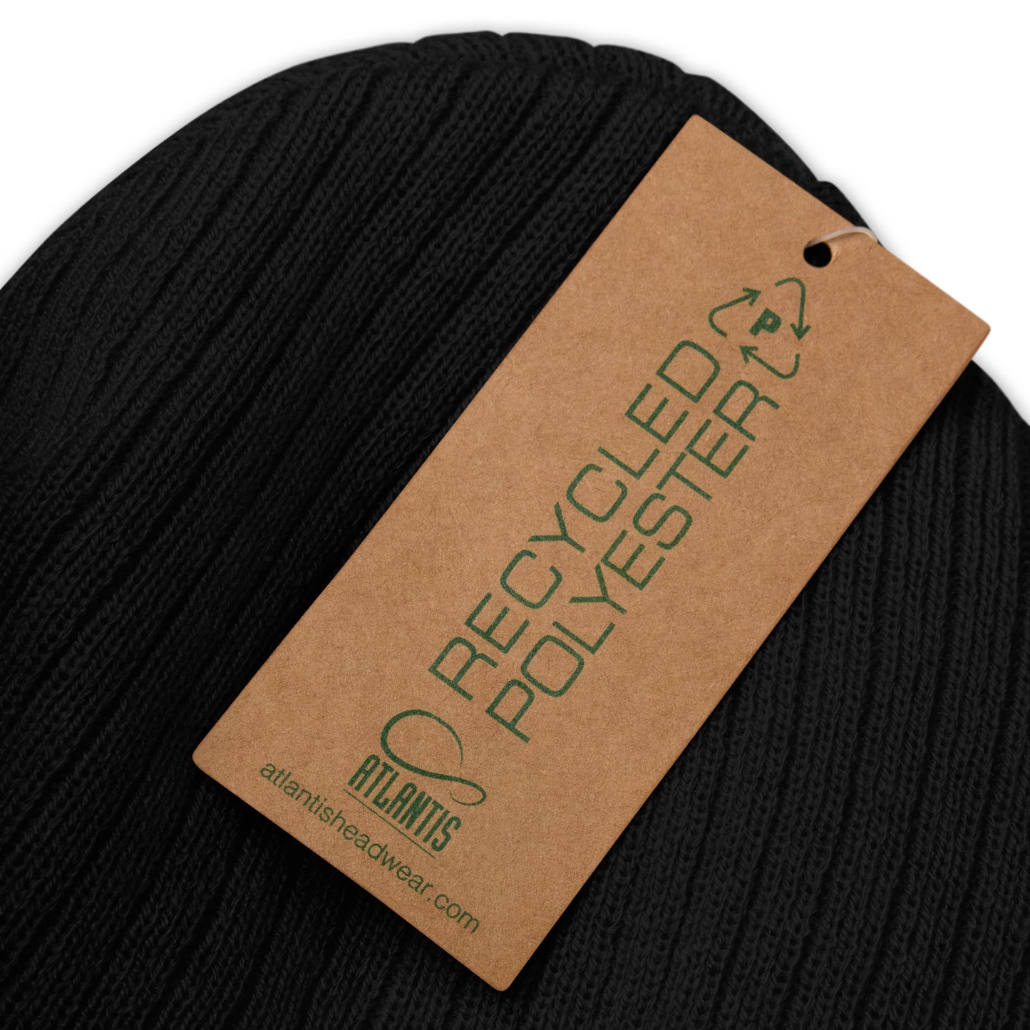 I Am Dark-Colored Ribbed Knit Beanie