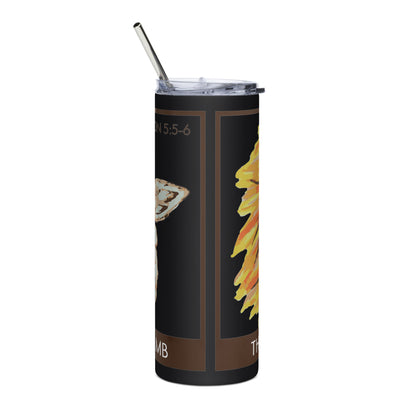 The Lion and the Lamb Stainless Steel Tumbler