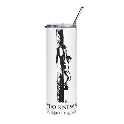 Who Knew No Sins Stainless Steel Tumbler