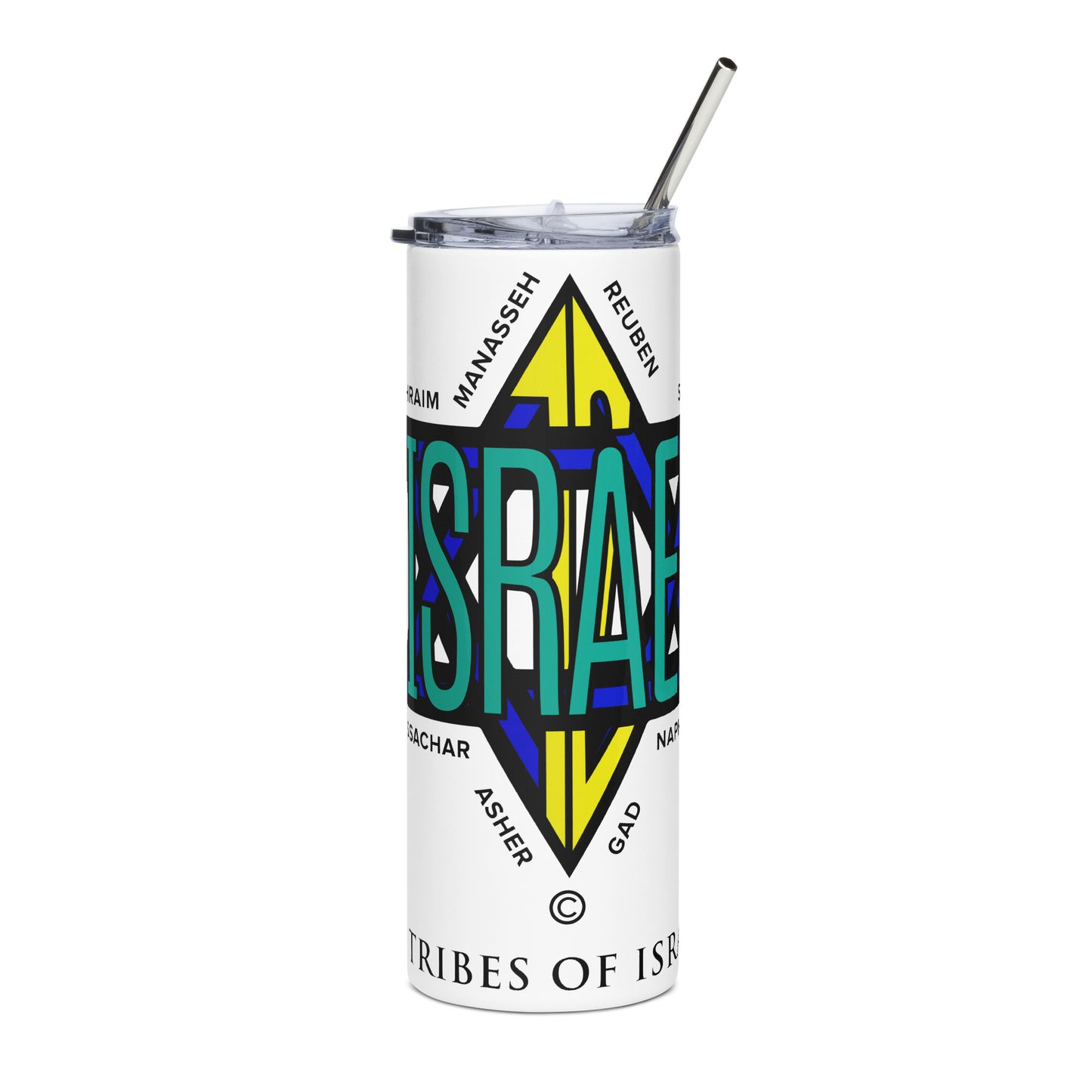 12 Tribes of Israel Stainless Steel Tumbler