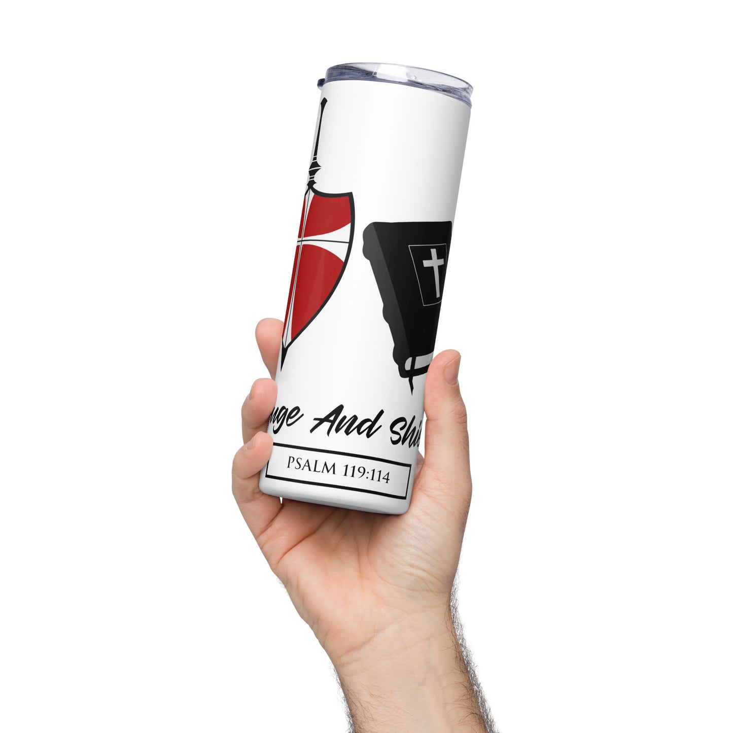 Refuge and Shield Stainless Steel Tumbler