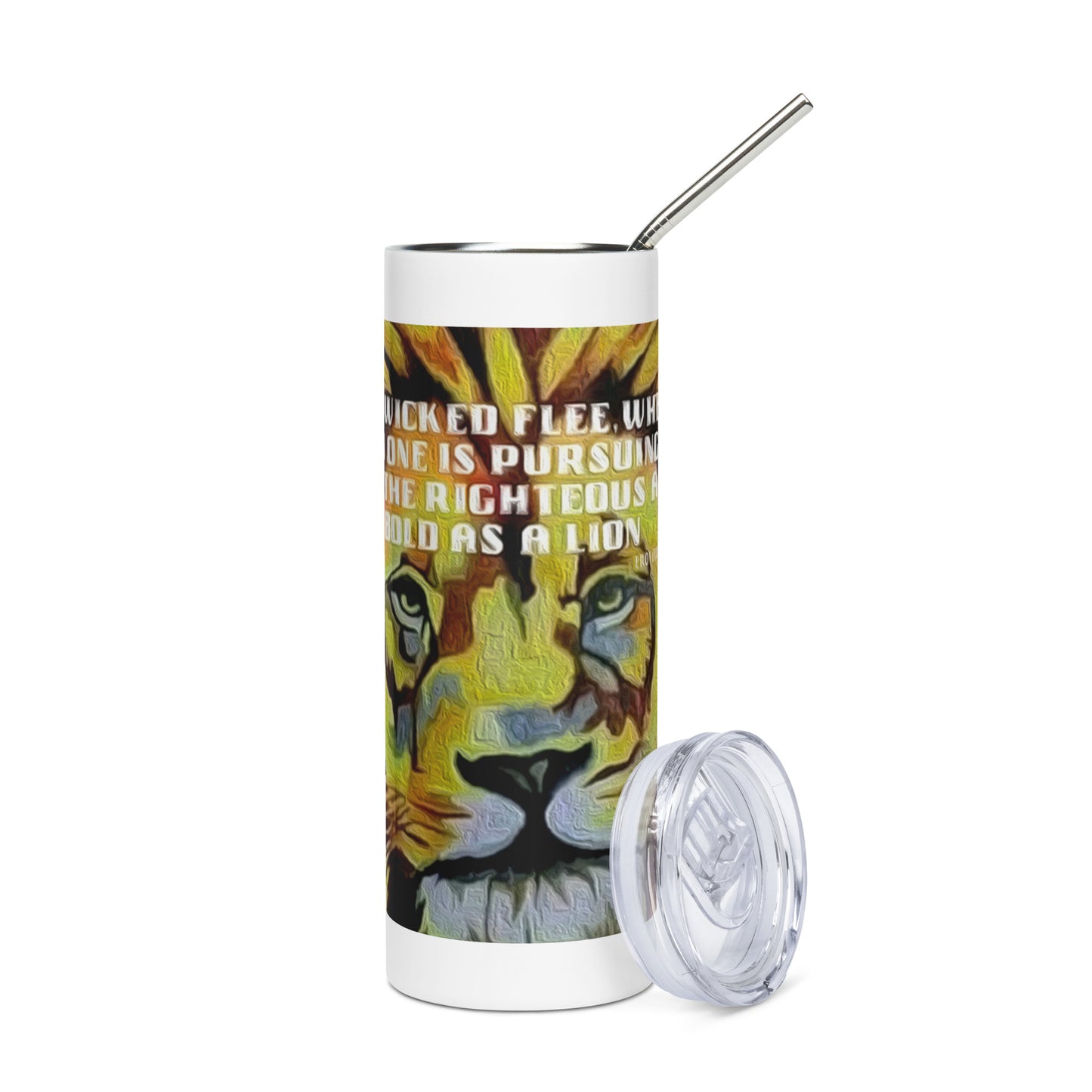 Bold as a Lion Stainless Steel Tumbler