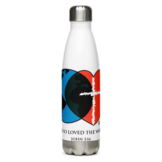 John 3:16 Stainless Steel Water Bottle