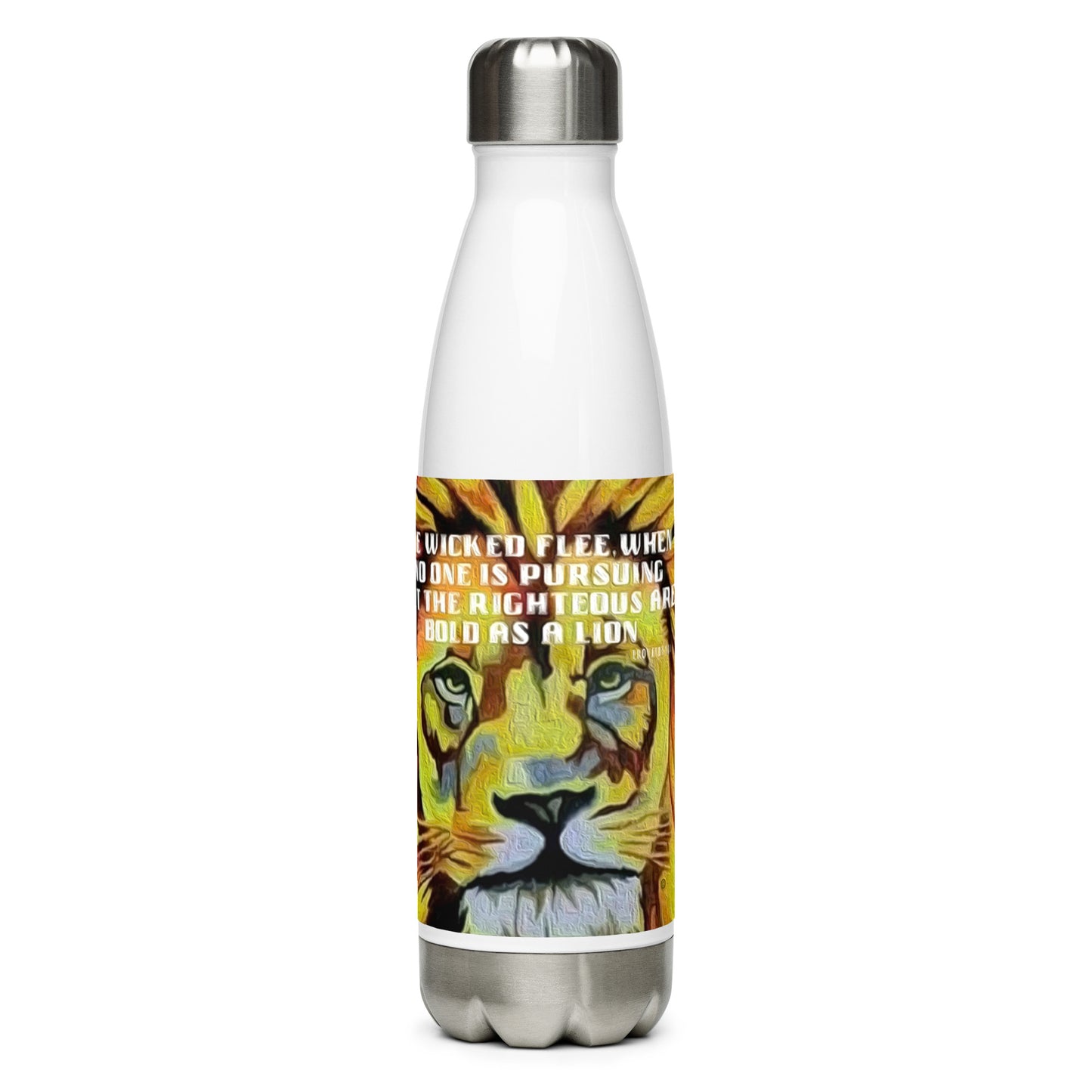 Bold as a Lion Stainless Steel Water Bottle