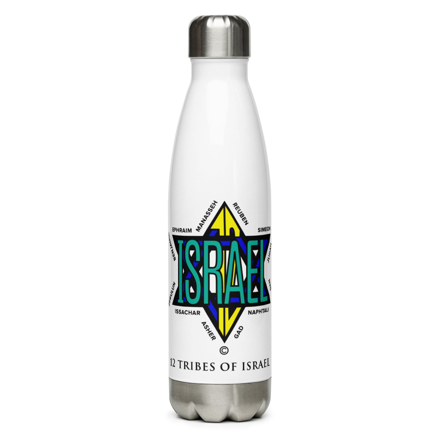 12 Tribes of Israel Stainless Steel Water Bottle