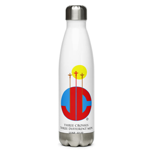 Three Crosses Stainless Steel Water Bottle