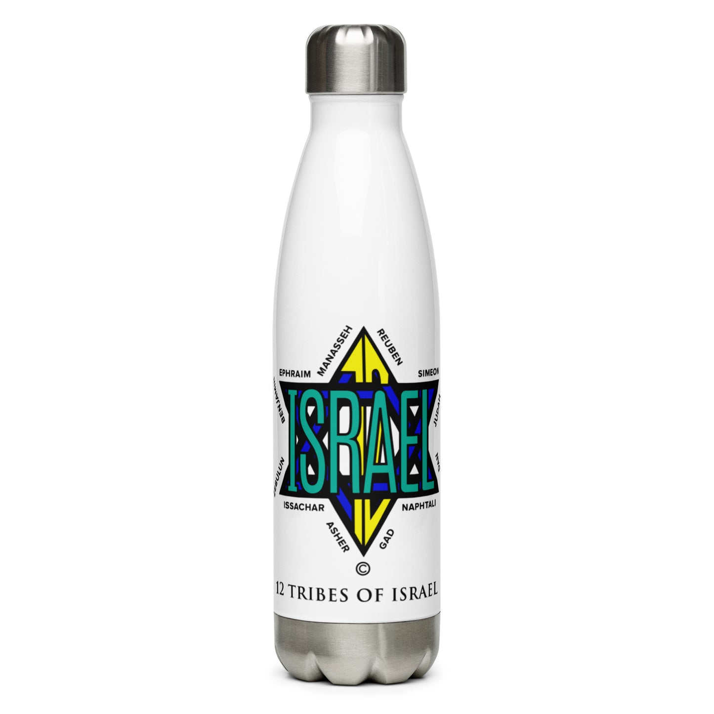 12 Tribes of Israel Stainless Steel Water Bottle