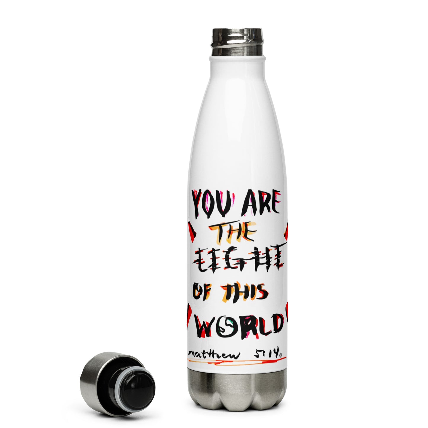 Light of This World Stainless Steel Water Bottle