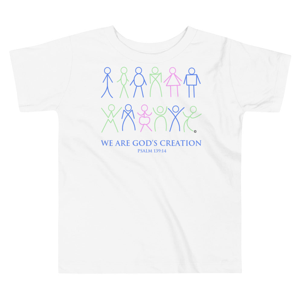 We Are God's Creation Toddler Short Sleeve Tee