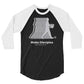 Make Disciples Dark-Colored 3/4 Sleeve Raglan Shirt