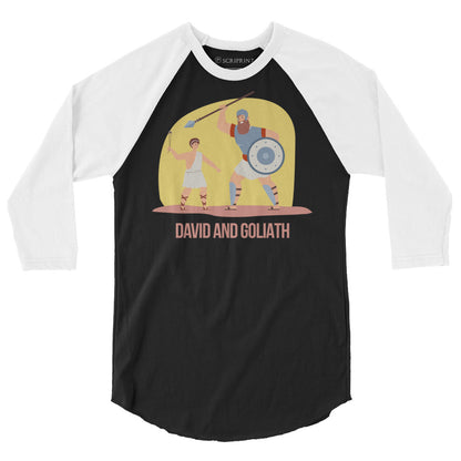 David and Goliath Men's 3/4 Sleeve Raglan Shirt