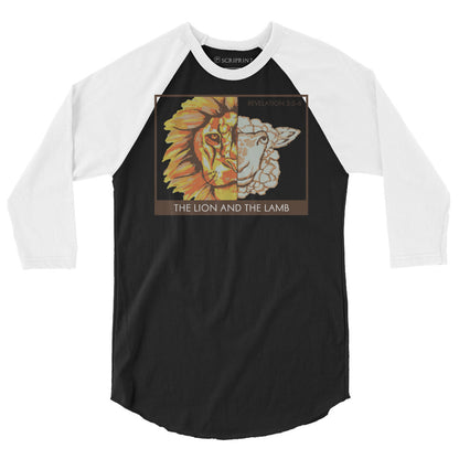 The Lion and the Lamb 3/4 Sleeve Raglan Shirt