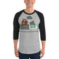 Wise and Foolish Builders Men's 3/4 Sleeve Raglan Shirt
