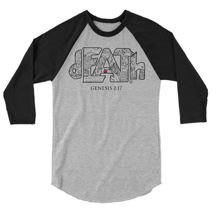 Death Men's 3/4 Sleeve Raglan Shirt