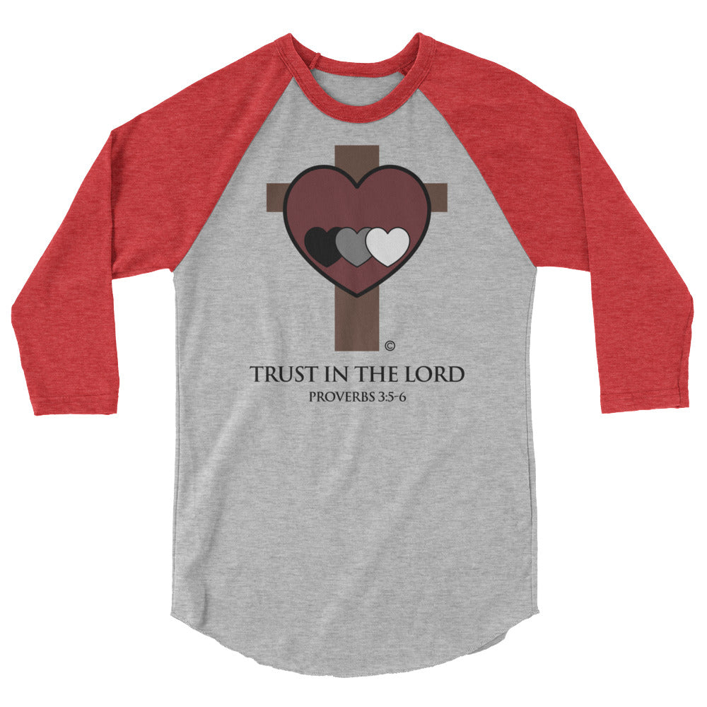 Trust in the Lord Men's 3/4 Sleeve Raglan Shirt
