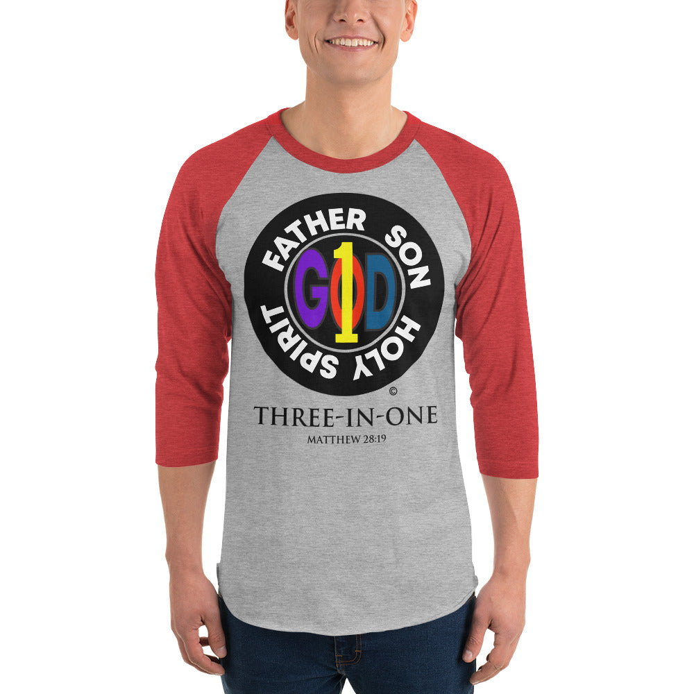 Three in One Men's 3/4 Sleeve Raglan Shirt